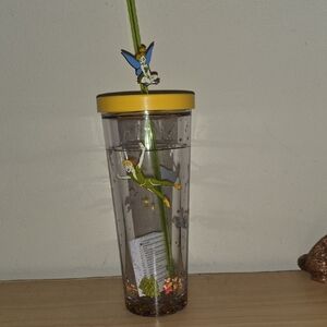 Disney Parks Peter Pan Plastic Tumbler. Snowglobe Style.